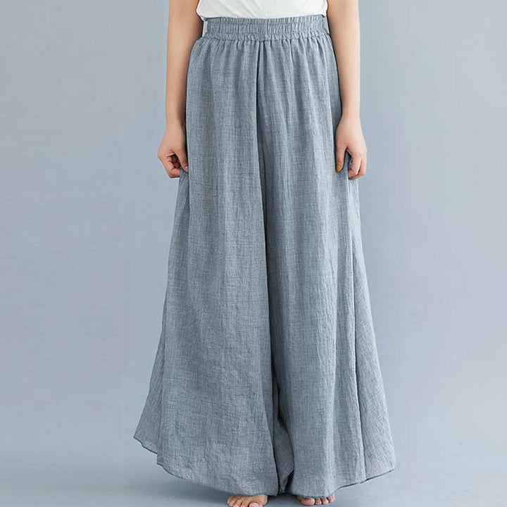 Buddha Stones - Pantalones de pierna ancha para mujer, estilo casual, sueltos, de algodón y lino, para yoga y danza - image 16