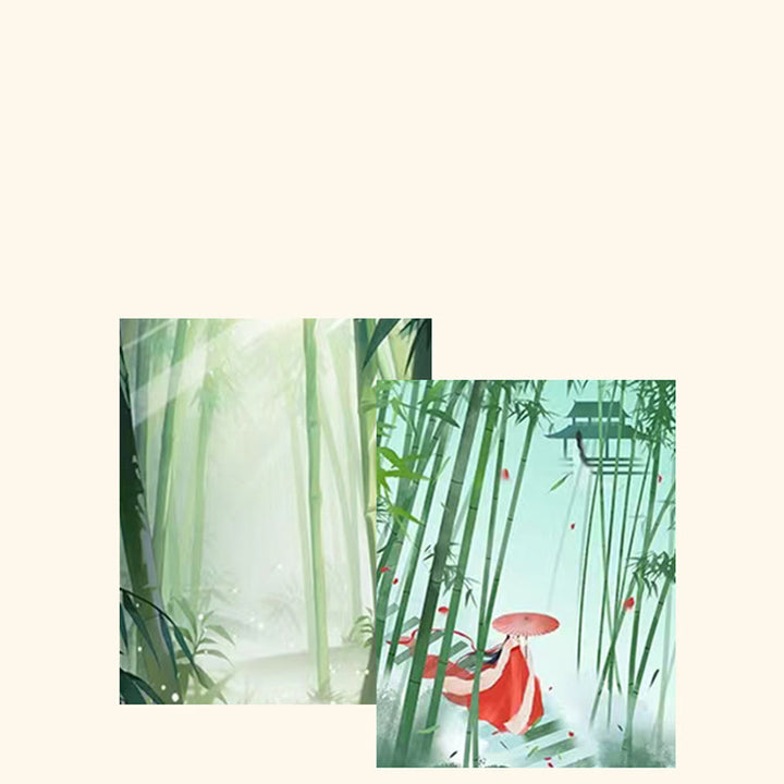 Collar con colgante de plata de ley 925 con Buddha Stones , jade hetiano, hoja de bambú, hebilla de la paz y prosperidad - image 7