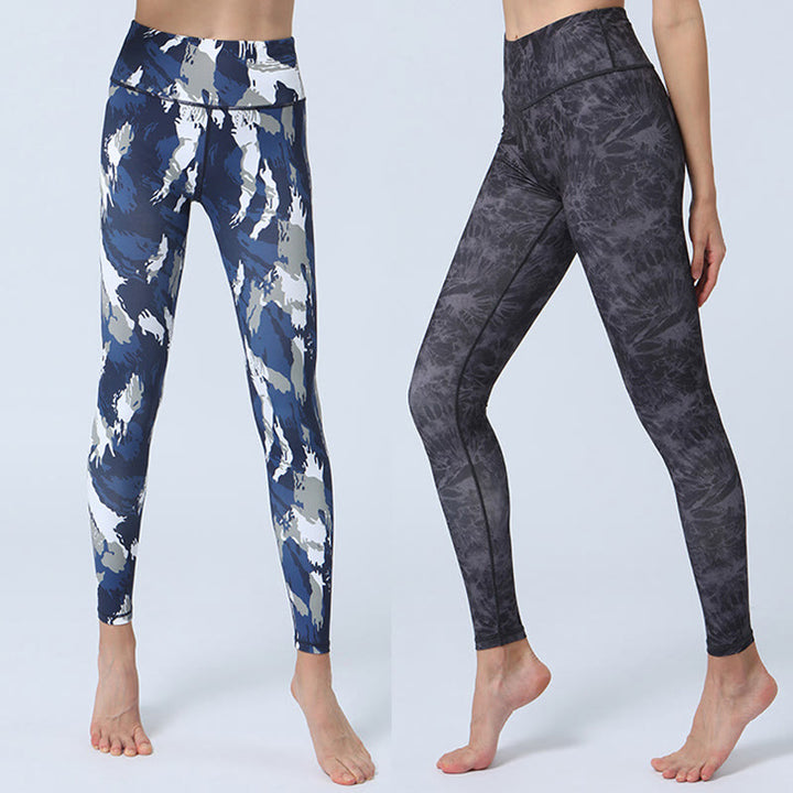 Leggings de cintura alta para mujer con estampado de Buddha Stones - image 0