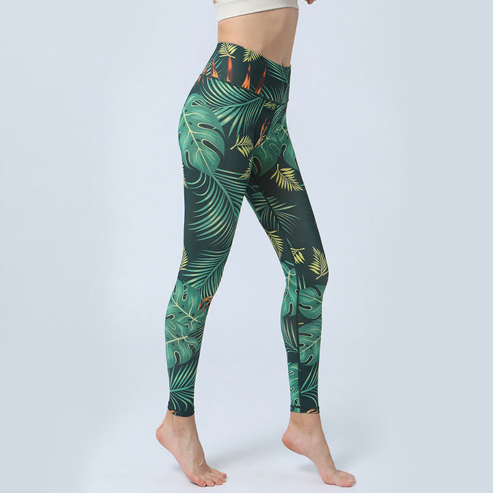 Leggings de cintura alta para mujer con estampado de Buddha Stones , para deportes, fitness, yoga - image 2