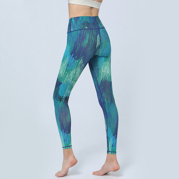 Leggings de cintura alta para mujer con estampado de Buddha Stones , para deportes, fitness, yoga - image 8