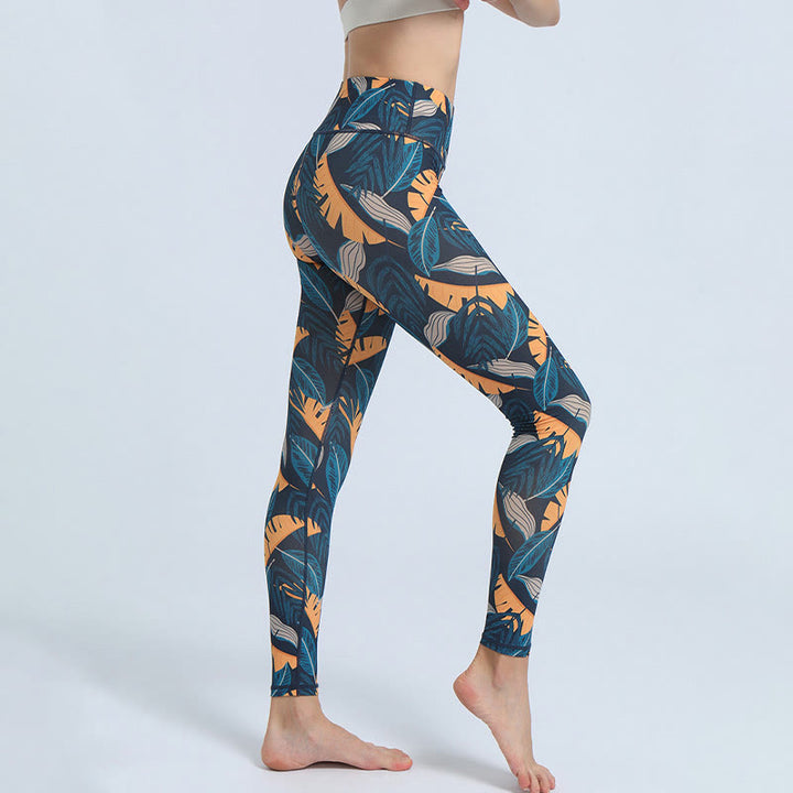 Leggings de cintura alta para mujer con estampado de Buddha Stones , para deportes, fitness, yoga - image 15