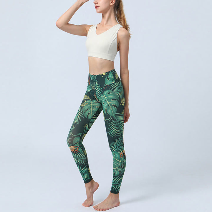 Leggings de cintura alta para mujer con estampado de Buddha Stones , para deportes, fitness, yoga - image 5