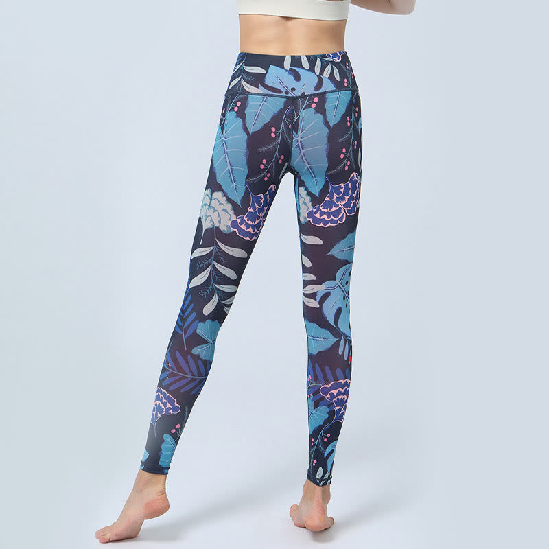Leggings de cintura alta para mujer con estampado de Buddha Stones , para deportes, fitness, yoga - image 12