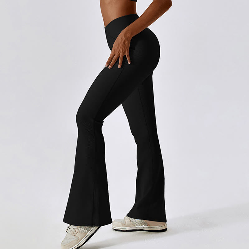 Buddha Stones Camiseta sin mangas corta sin mangas Pantalones acampanados Deportes Fitness Yoga