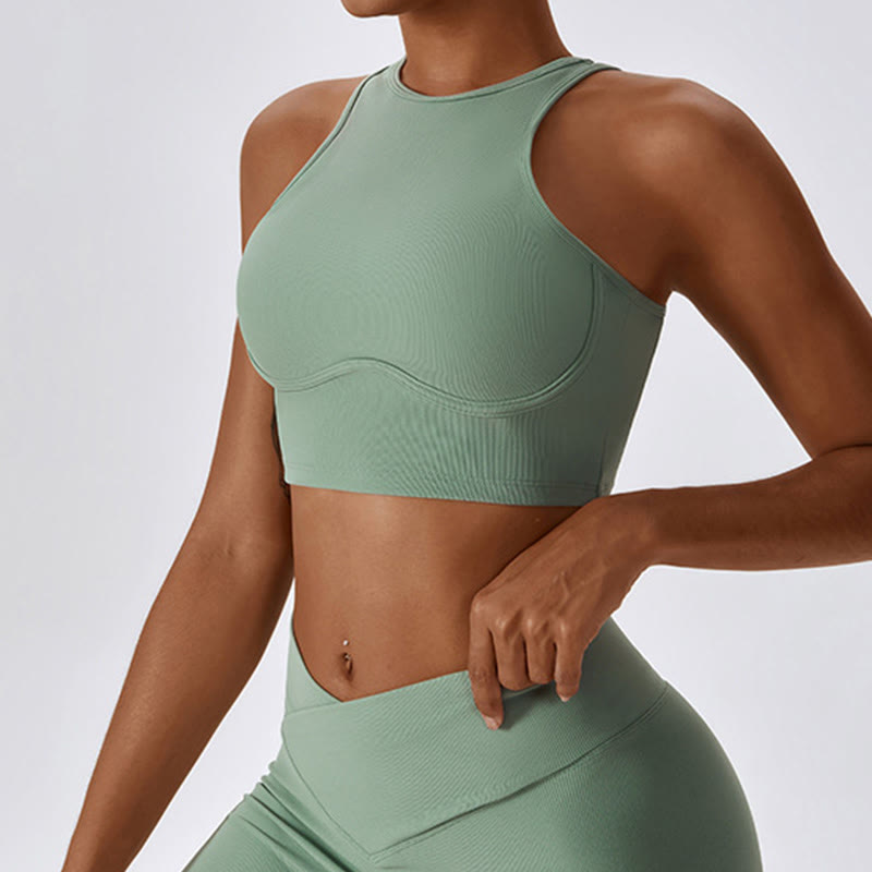 Buddha Stones Camiseta sin mangas corta sin mangas Pantalones acampanados Deportes Fitness Yoga - image 27