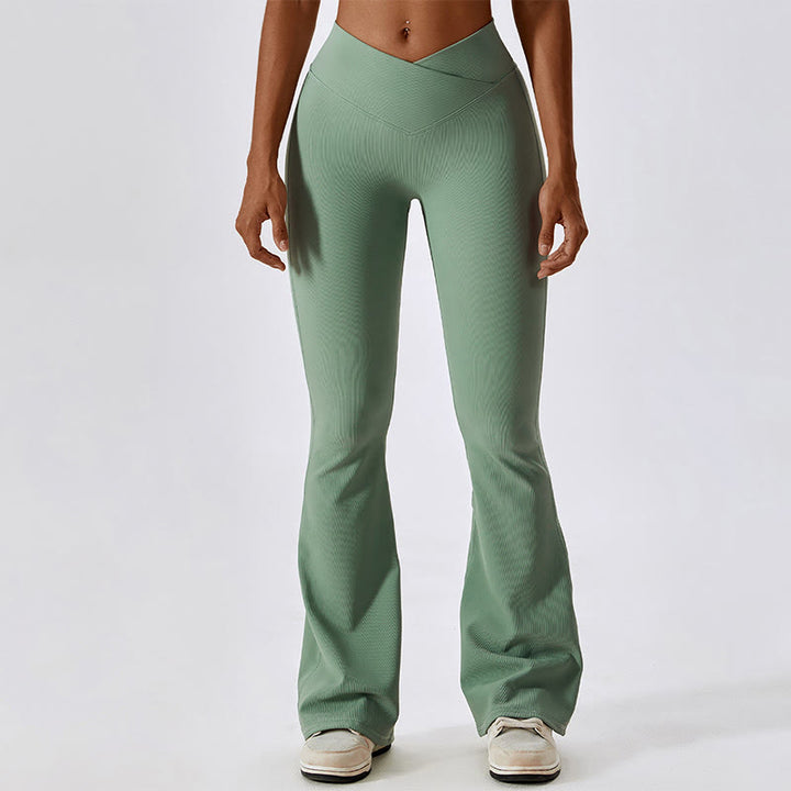 Buddha Stones Camiseta sin mangas corta sin mangas Pantalones acampanados Deportes Fitness Yoga