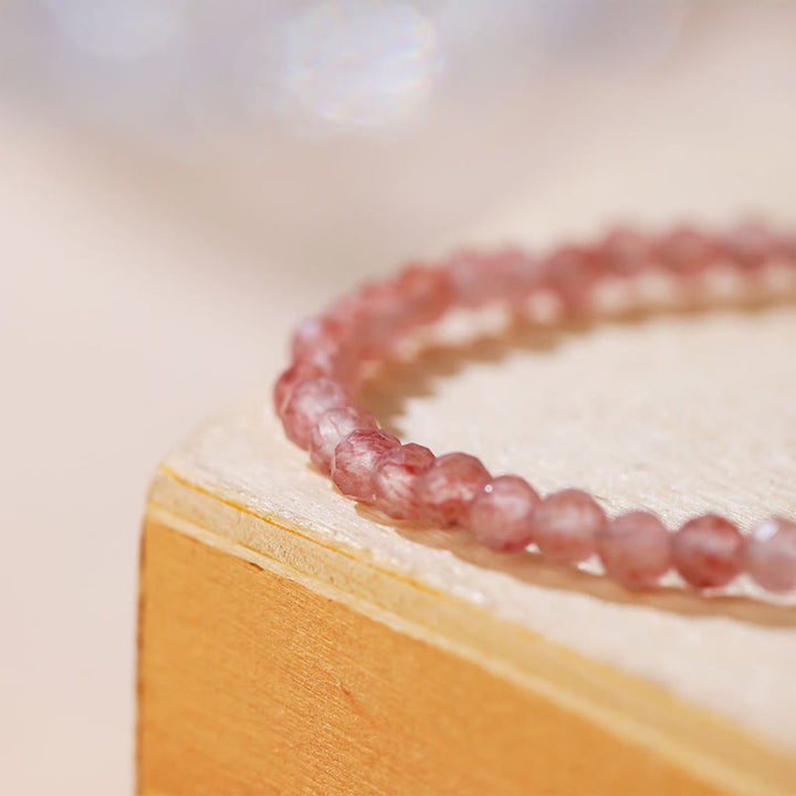 Pulsera de cadena curativa con Buddha Stones, cuarzo fresa, prehnita, peridoto, lazurita, lapislázuli, cristal rosa y turmalina. - image 2