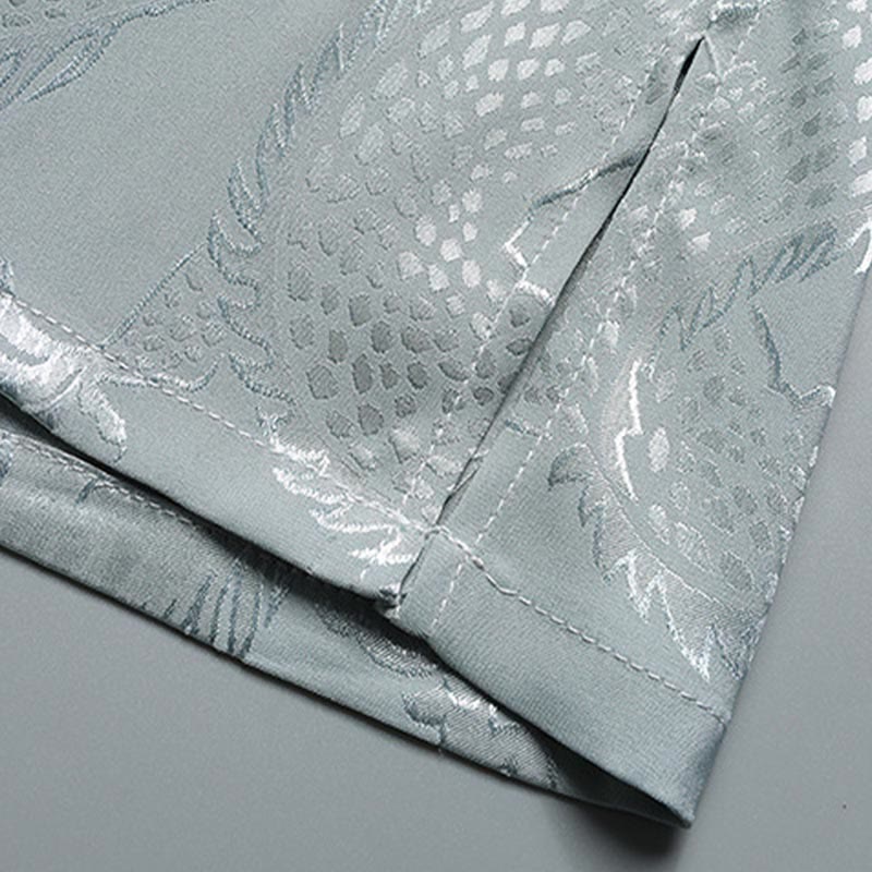 Traje Tang con diseño de dragón y Buddha Stones, uniforme tradicional Hanfu, Top de manga corta, pantalones, ropa, conjunto para hombre - image 11