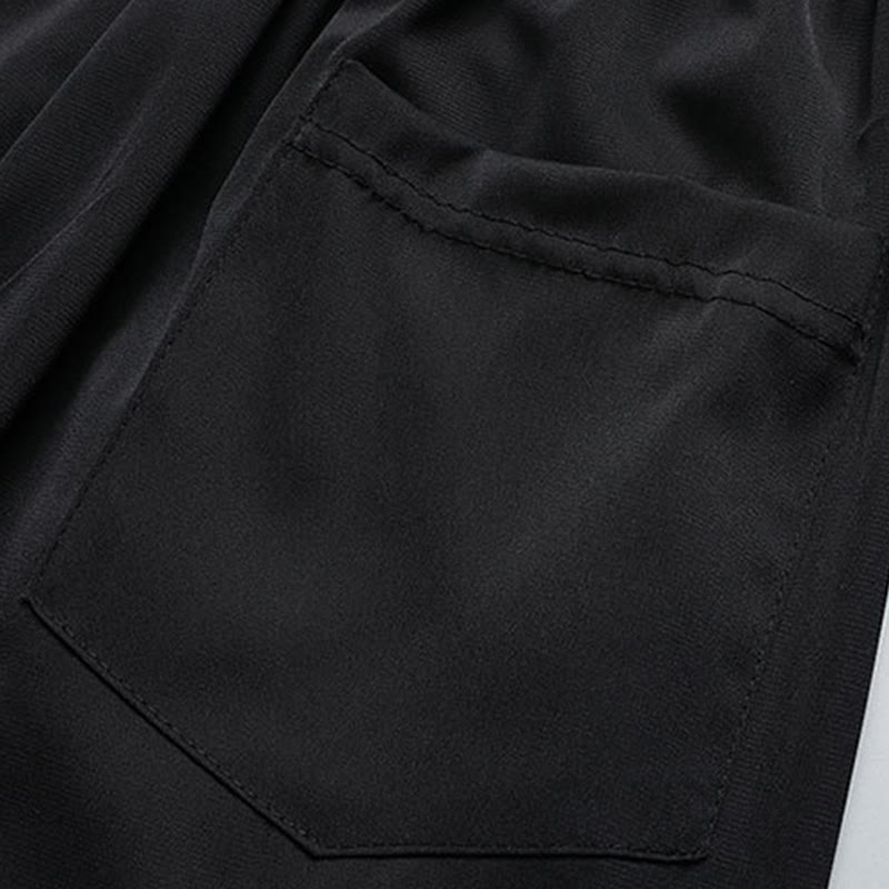 Conjunto de ropa para hombre , traje Tang de jardín con piedras de pino, pabellón de pino, uniforme tradicional Hanfu, Top de manga corta y pantalones - image 16