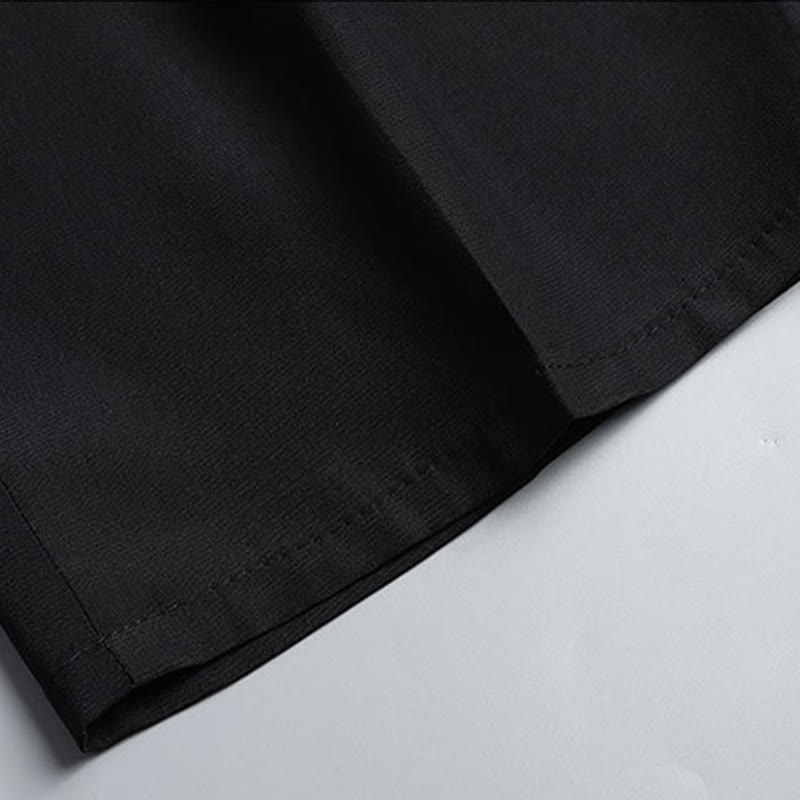 Conjunto de ropa para hombre , traje Tang de jardín con piedras de pino, pabellón de pino, uniforme tradicional Hanfu, Top de manga corta y pantalones - image 17