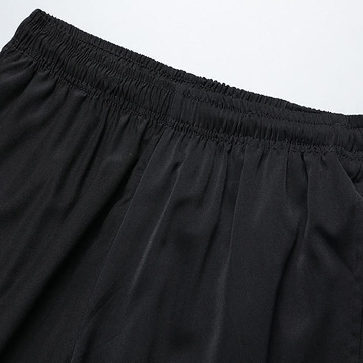 Conjunto de ropa para hombre , traje Tang de jardín con piedras de pino, pabellón de pino, uniforme tradicional Hanfu, Top de manga corta y pantalones - image 13