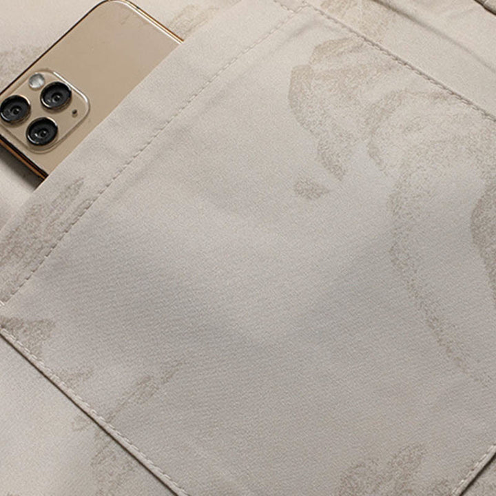 Traje Tang de Buddha Stones, montañas y árboles, uniforme tradicional Hanfu, Top de manga corta, pantalones, conjunto de ropa para hombre - image 7