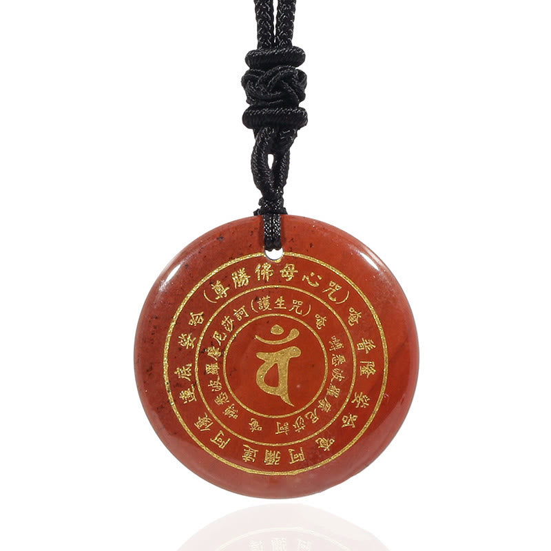 Buddha Stones Vairocana Tathagata Mantra sánscrito varios cristales negro obsidiana verde Aventurina fuerza COLLAR COLGANTE