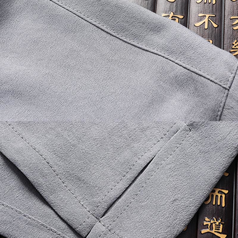 Buddha Stones Fu personaje Tang traje Hanfu uniforme tradicional manga corta Top pantalones ropa conjunto para hombres