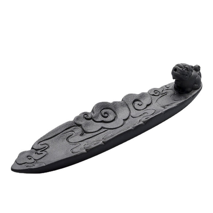 Buddha Stones, nubes propicias, Pixiu, palo de cerámica curativo, decoración de quemador de incienso