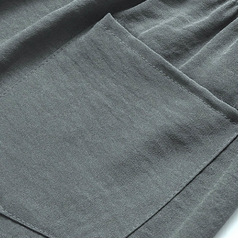 Buddha Stones Dragon Fu personaje Tang traje tradicional camisa de manga corta pantalones de pierna ancha ropa conjunto para hombres - image 8