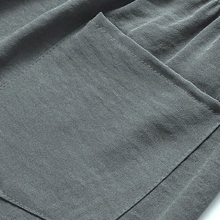 Buddha Stones Dragon Fu personaje Tang traje tradicional camisa de manga corta pantalones de pierna ancha ropa conjunto para hombres - image 8