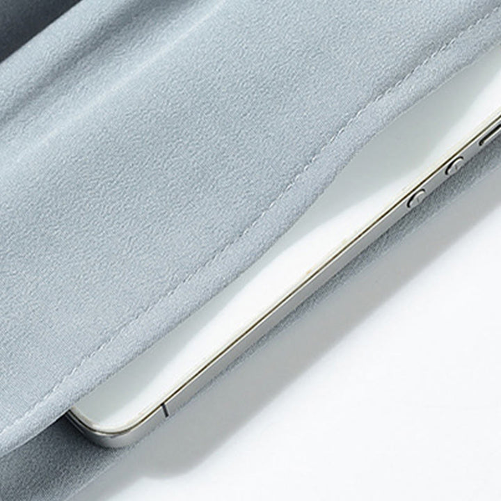 Buddha Stones Fu personaje bordado traje Tang tradicional botón de rana manga corta Top pantalones ropa conjunto para hombres - image 11