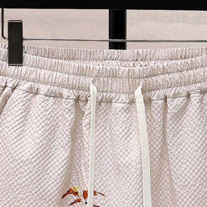 Conjunto de pantalones cortos de manga corta con estampado de urraca y árboles de coco con Buddha Stones, conjunto para hombre - image 21