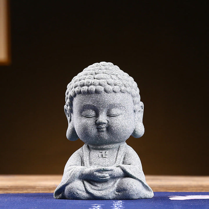 Buddha Stones Meditación Orando Buda Compasión Serenidad Decoración del Hogar