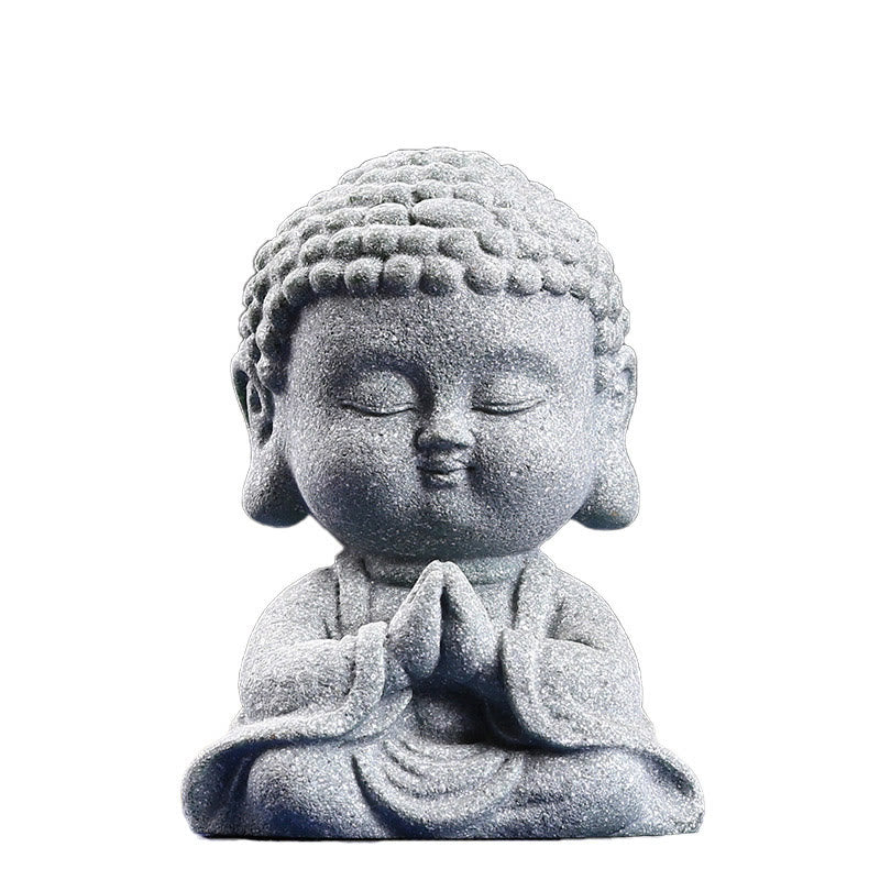 Buddha Stones Meditación Orando Buda Compasión Serenidad Decoración del Hogar - image 11