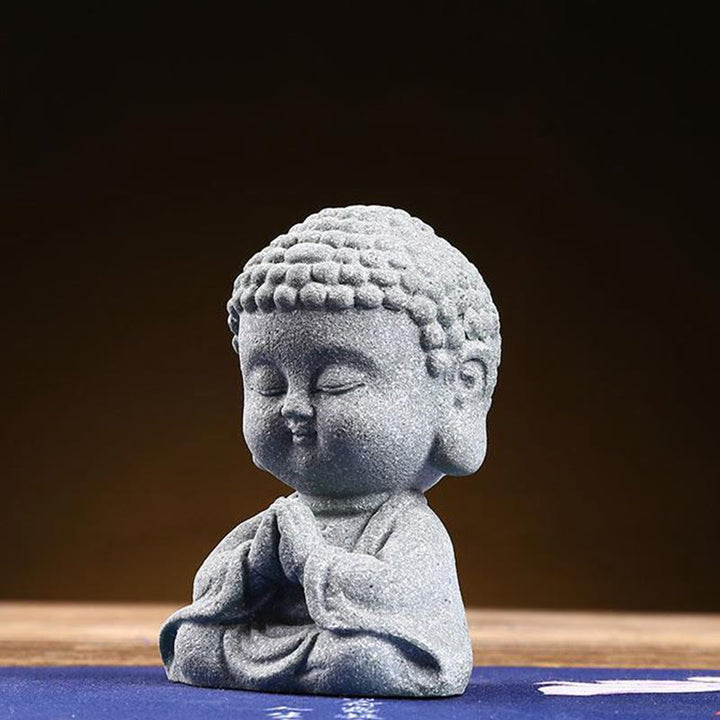 Buddha Stones Meditación Orando Buda Compasión Serenidad Decoración del Hogar