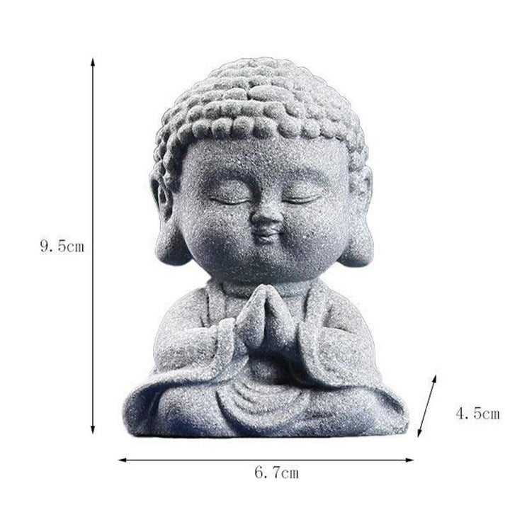 Buddha Stones Meditación Orando Buda Compasión Serenidad Decoración del Hogar - image 10