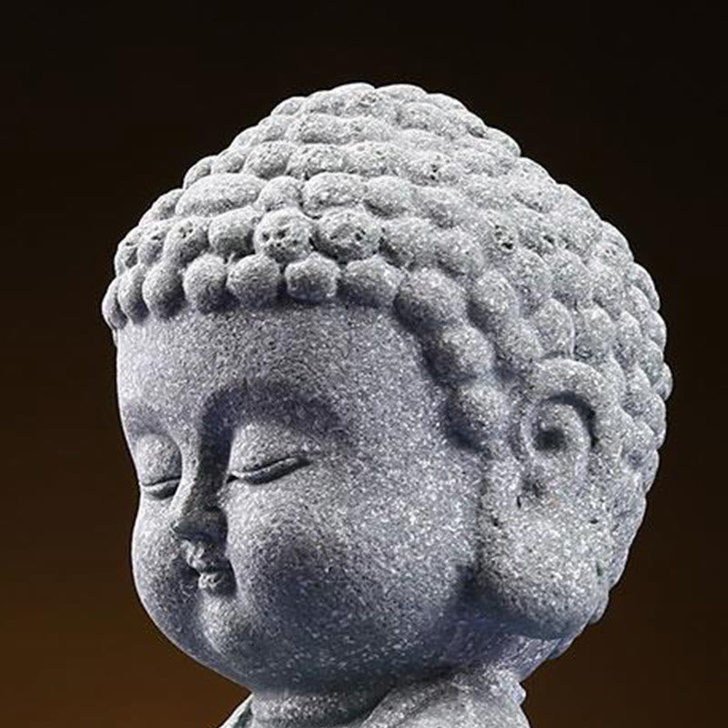Buddha Stones Meditación Orando Buda Compasión Serenidad Decoración del Hogar - image 7