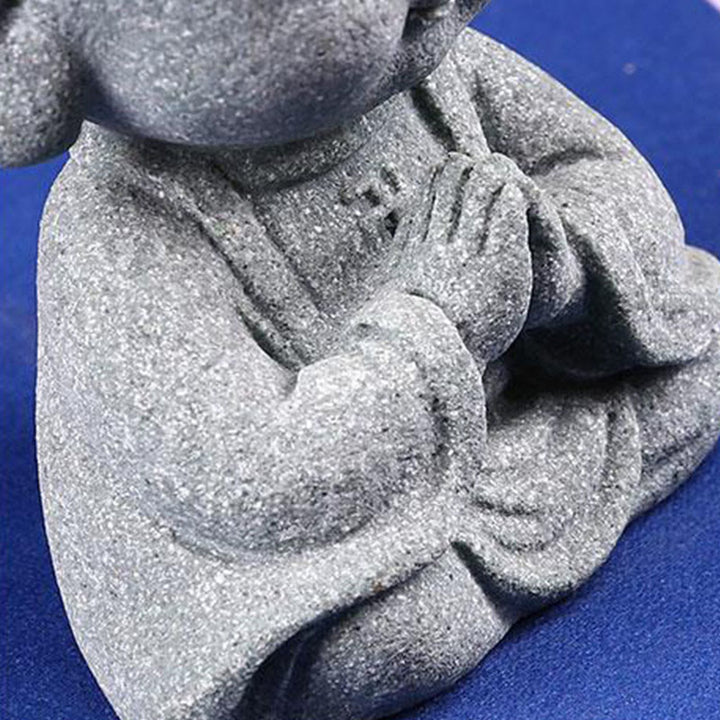 Buddha Stones Meditación Orando Buda Compasión Serenidad Decoración del Hogar