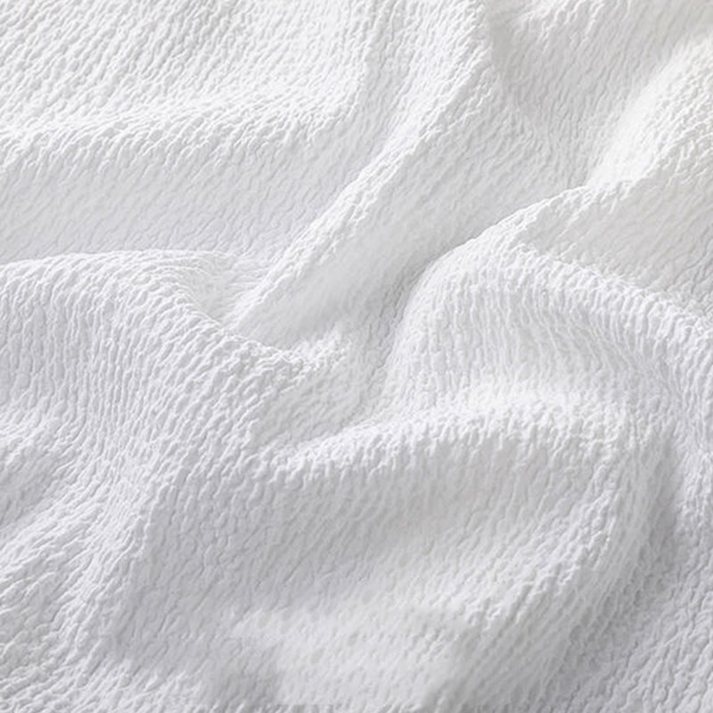 Buddha Stones 2 piezas conjunto de pantalones de camisa de media manga con botones de textura de color sólido para hombres - image 11