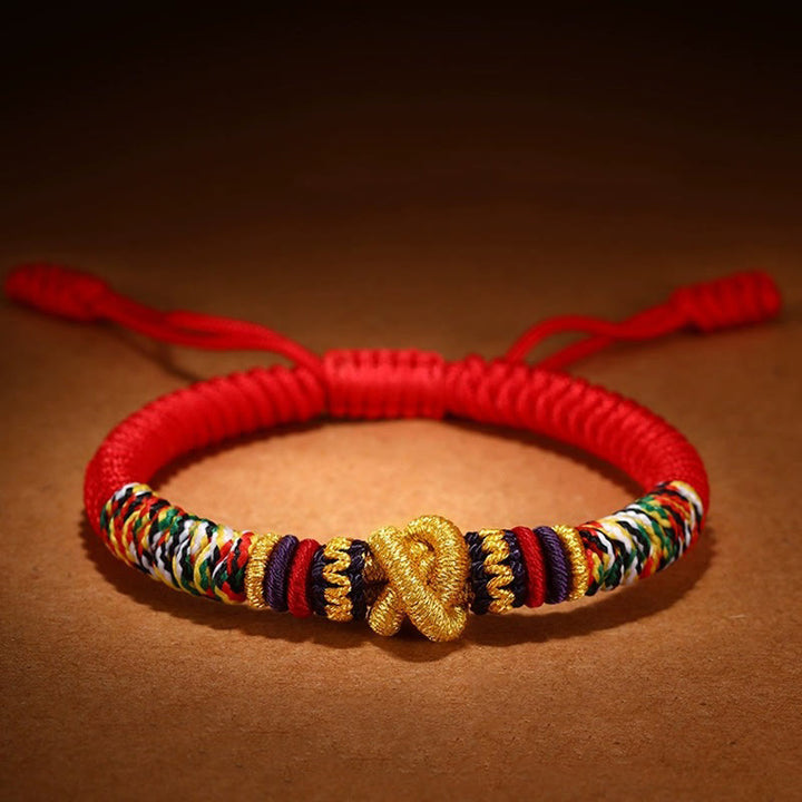 Pulsera de fe con nudo de King Kong Om Mani Padme Hum de plata de ley 925 con Buddha Stones - image 2