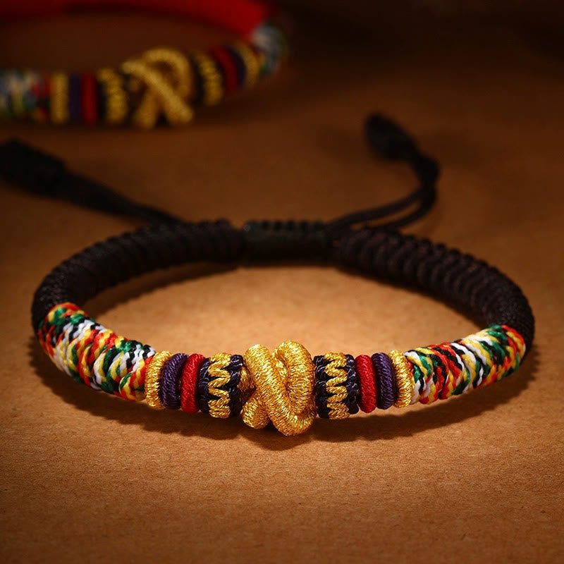 Pulsera de fe con nudo de King Kong Om Mani Padme Hum de plata de ley 925 con Buddha Stones - Marrón (circunferencia de la muñeca: 14-21 cm) - Estilo regular - image 19