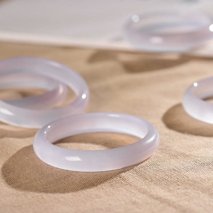 Pulsera de energía positiva de calcedonia natural con Buddha Stones - image 7