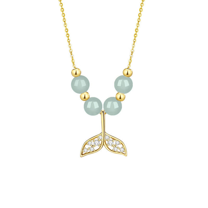 Colgante de collar de la suerte con cuentas de jade hetiano de plata de ley 925 con Buddha Stones - image 13