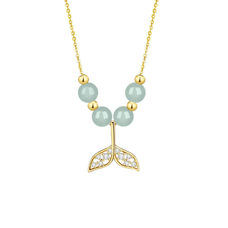 Colgante de collar de la suerte con cuentas de jade hetiano de plata de ley 925 con Buddha Stones