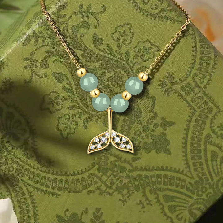 Colgante de collar de la suerte con cuentas de jade hetiano de plata de ley 925 con Buddha Stones