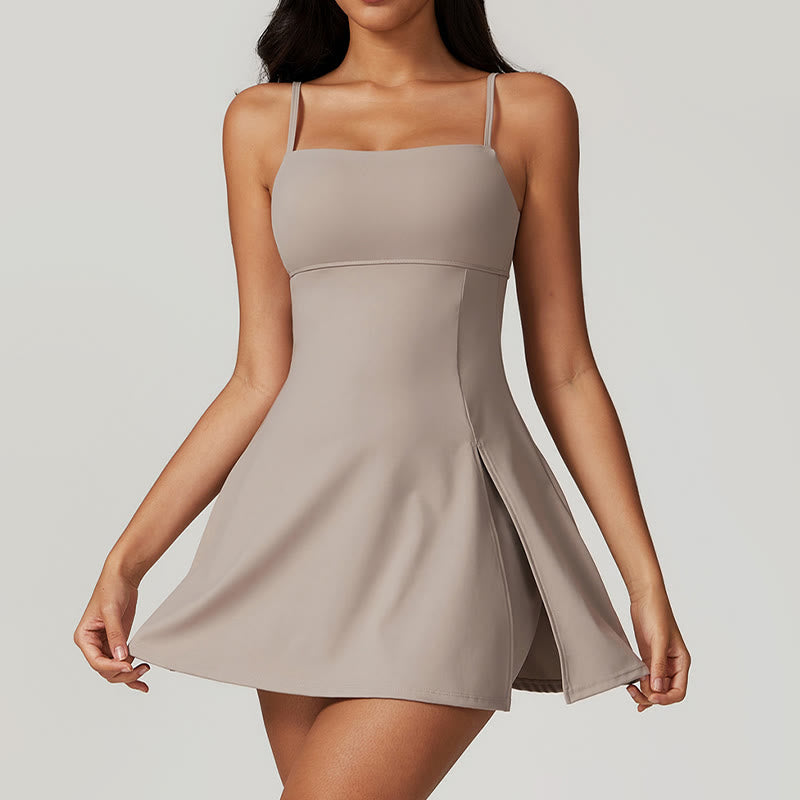 Vestido deportivo para mujer con Buddha Stones , liso, sin espalda, tenis, yoga - Broncearse - US8-10, UK/AU12-14, EU40-42 (XL)  - image 24