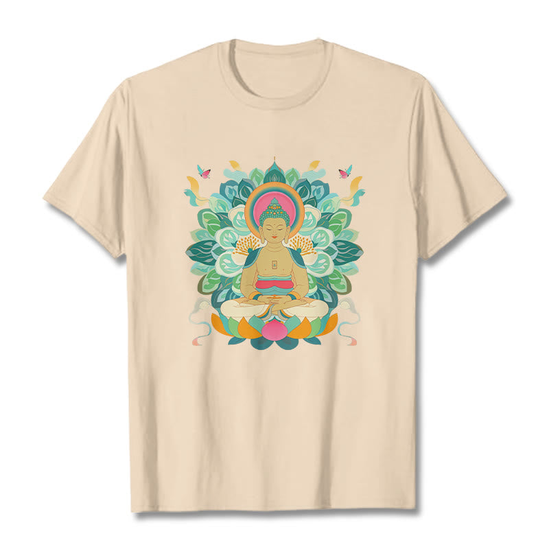 Buddha Stones Butterfly Lotus Camiseta inspirada en Buda - Sopa de mariscos - 2XL - image 7