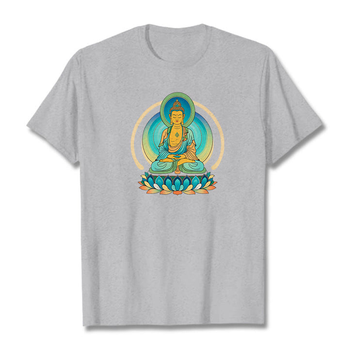 	Camiseta de Buda de Piedras de Loto - Gris claro - 2XL - image 18