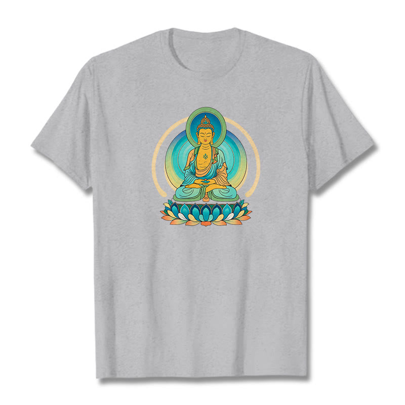	Camiseta de Buda de Piedras de Loto - Gris claro - 2XL - image 19