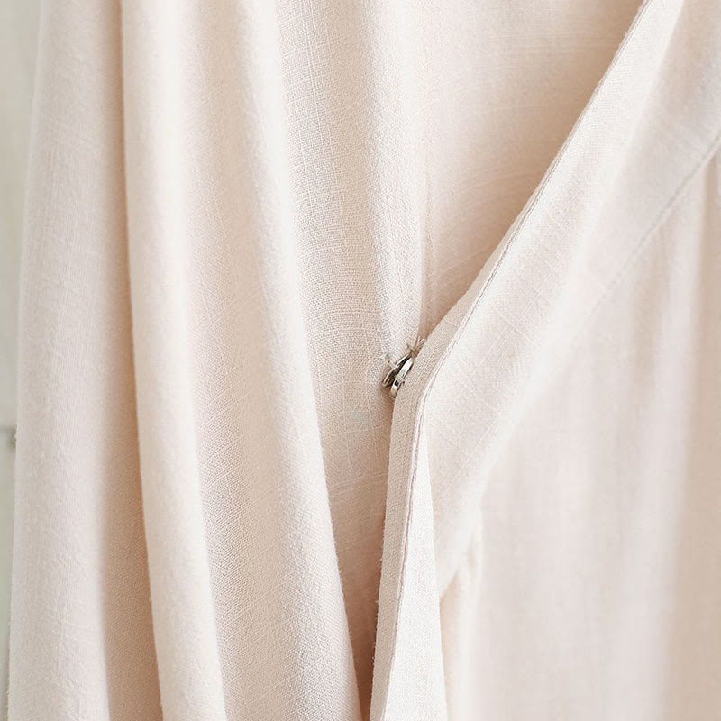 Juego de ropa de meditación Zen Tai Chi de algodón y lino, camisa de hombre de manga larga con cuello en V y pantalones, 2 piezas - image 17