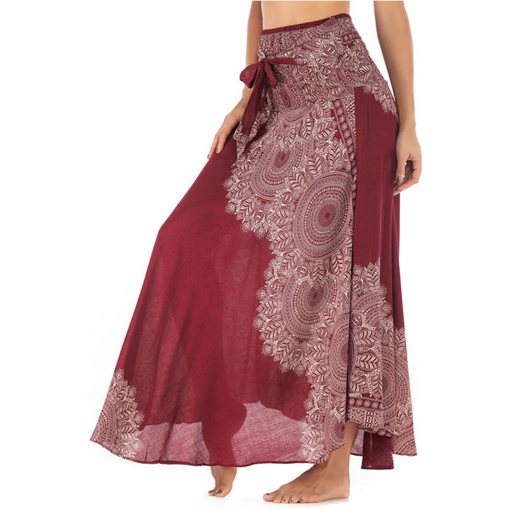 Buddha Stones Dos Estilos Vestido de Playa con Falda Mandala Flor Boho - Salmón - US4-12, UK/AU8-16, EU36-44 (F) - image 21