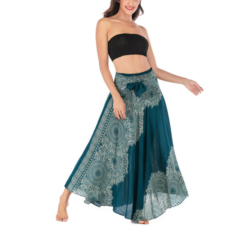 Buddha Stones Dos Estilos Vestido de Playa con Falda Mandala Flor Boho - image 9