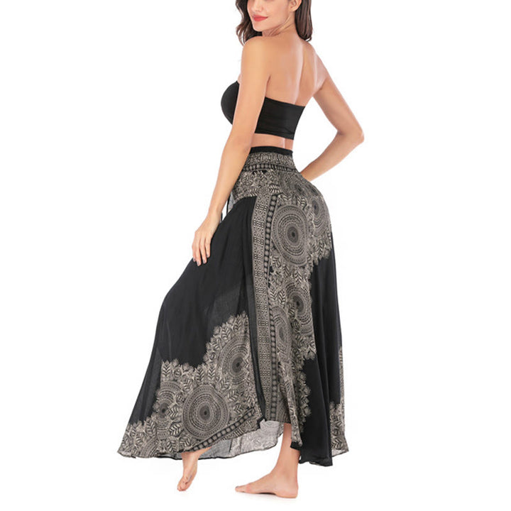 Buddha Stones Dos Estilos Vestido de Playa con Falda Mandala Flor Boho - image 17