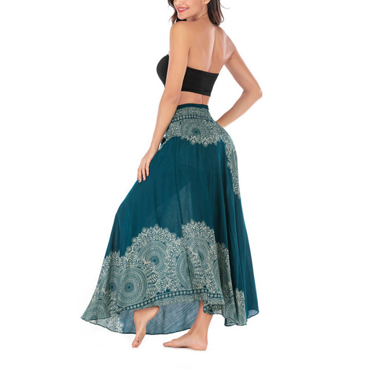 Buddha Stones Dos Estilos Vestido de Playa con Falda Mandala Flor Boho - image 6