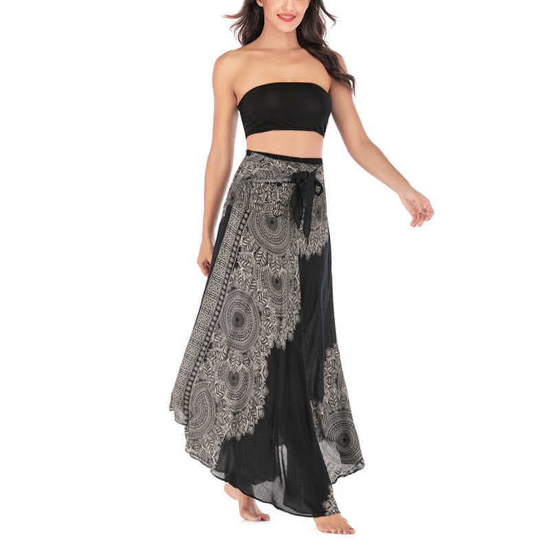 Buddha Stones Dos Estilos Vestido de Playa con Falda Mandala Flor Boho - image 11