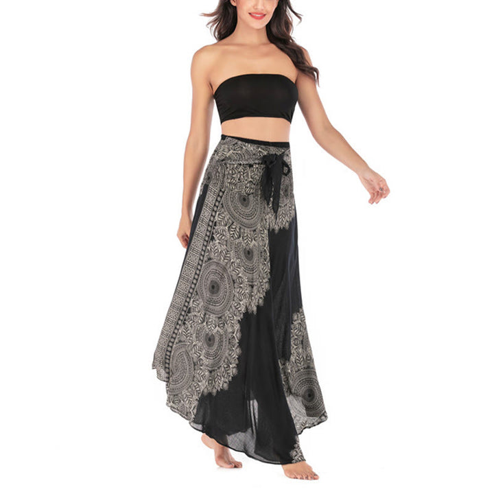 Buddha Stones Dos Estilos Vestido de Playa con Falda Mandala Flor Boho - image 11