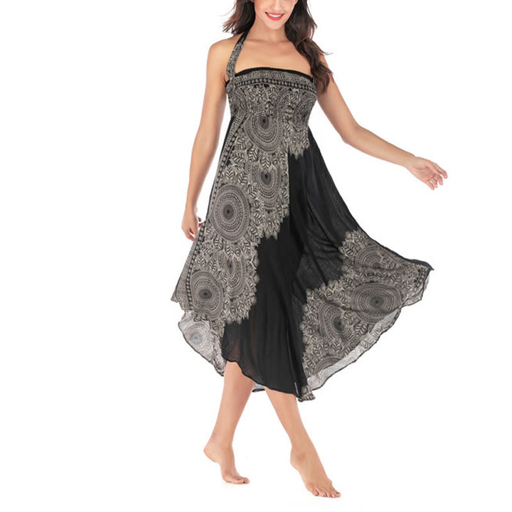 Buddha Stones Dos Estilos Vestido de Playa con Falda Mandala Flor Boho - image 18