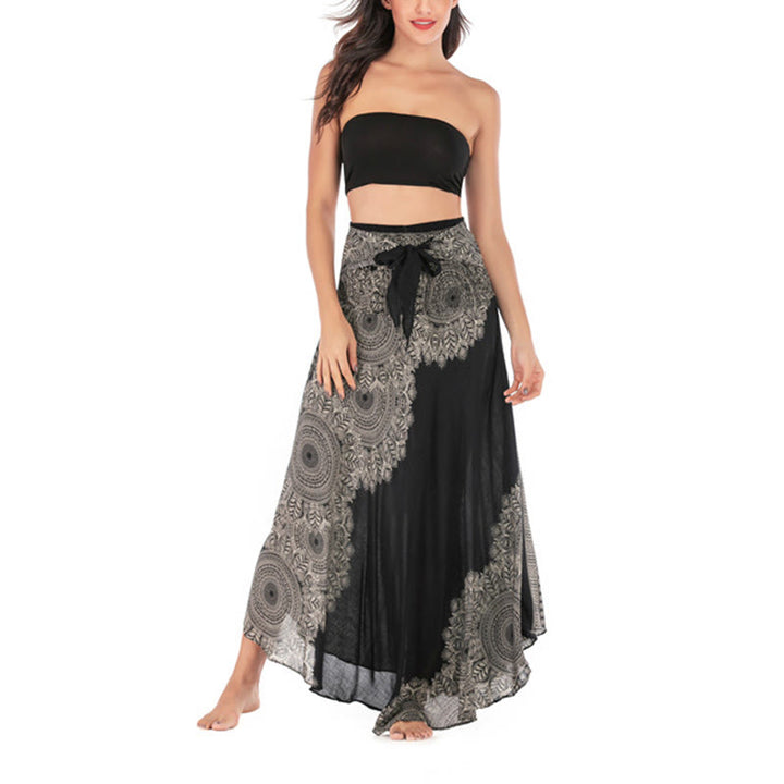 Buddha Stones Dos Estilos Vestido de Playa con Falda Mandala Flor Boho - image 17